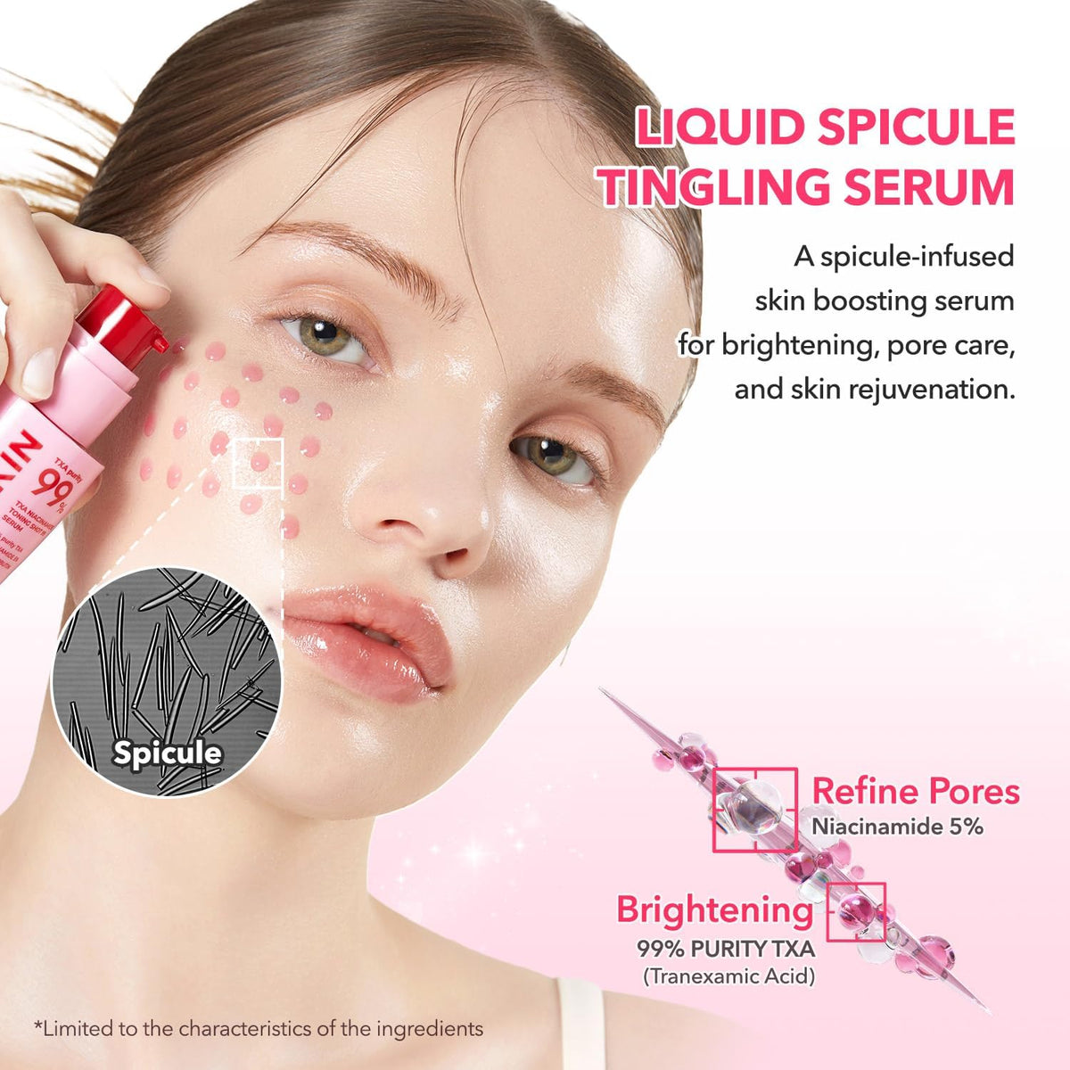 APRILSKIN Pink Milky Toner bottle highlighting the cream to toner hydrating formula.