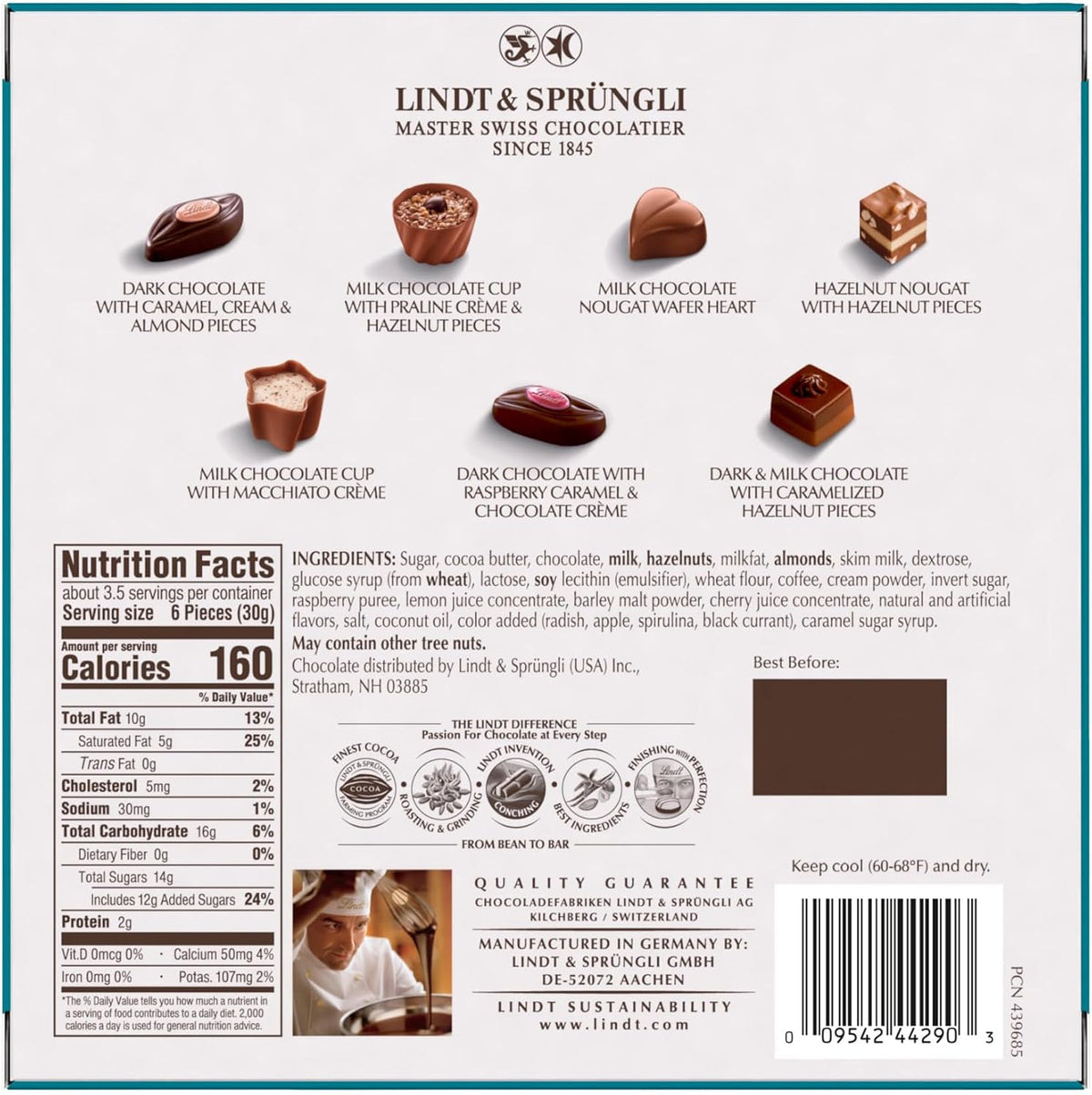Lindt Mini Pralines, Assorted Chocolate Candy Pralines with Premium Filling, 3.4 oz Box - Image 10