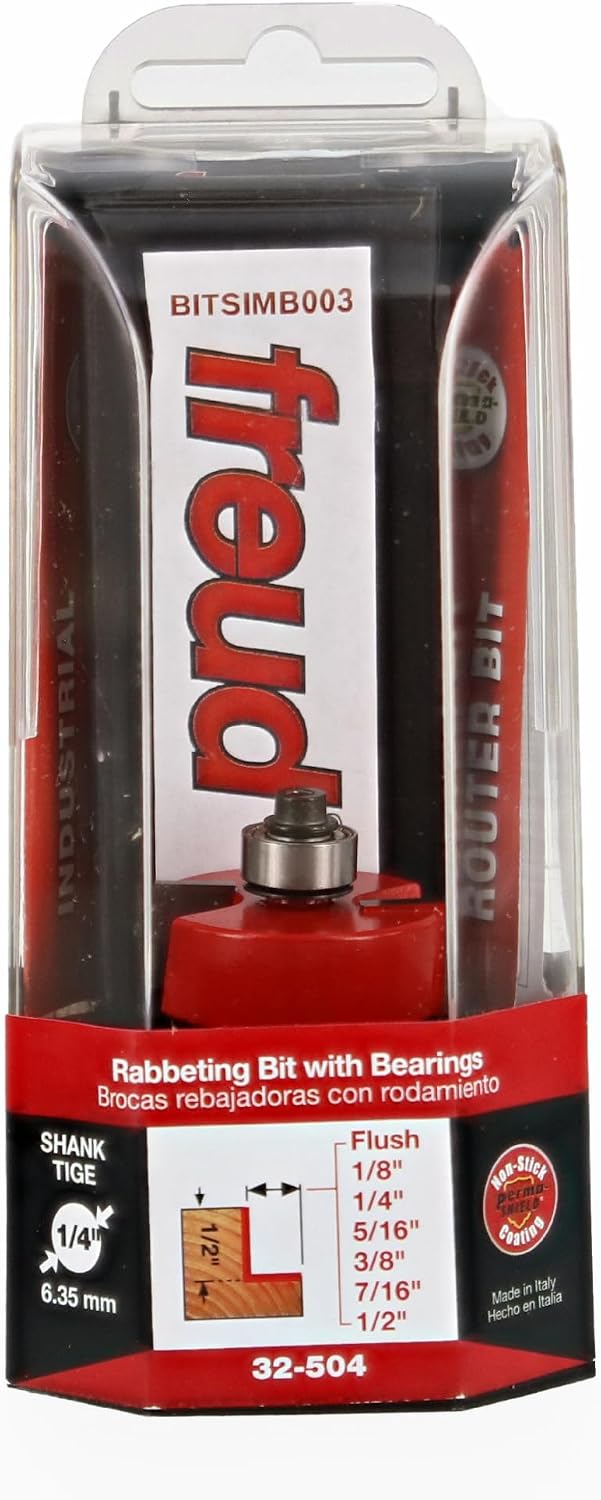 Freud 32-504 router bit with interchangeable bearings