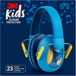 3M Kids Hearing Protection Plus blue earmuffs front view