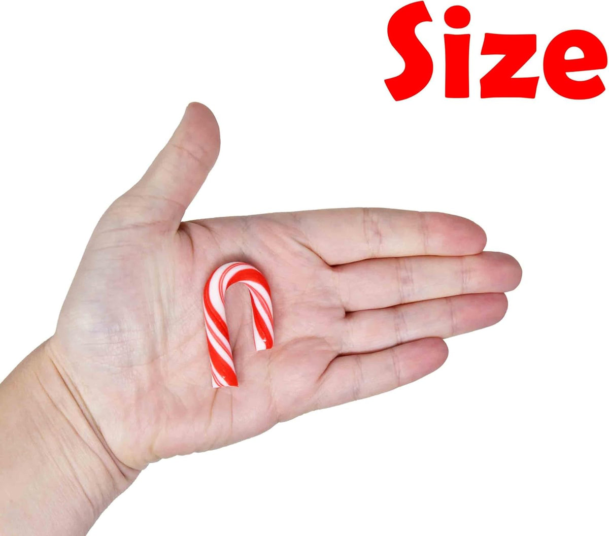 Taboom holiday mini candy canes spread out for party favors