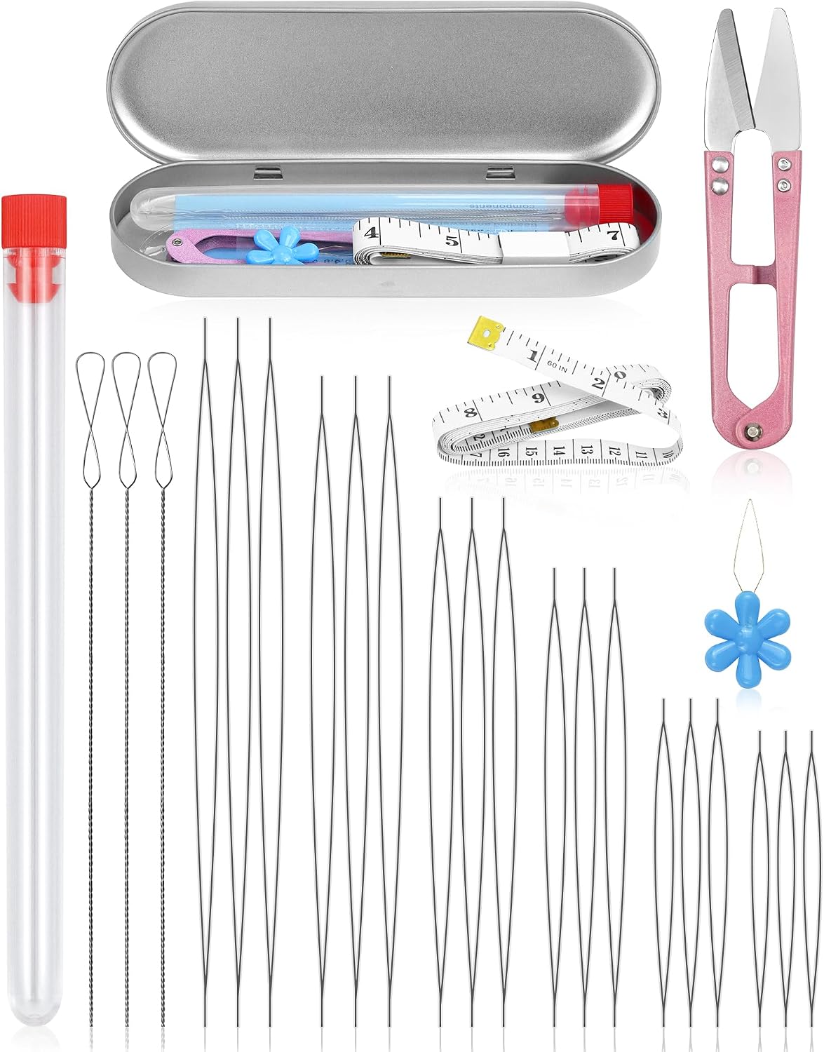 FIVEIZERO beading needles set front view packaging