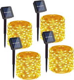 2 Pack Solar Copper Wire String Lights, 66 Ft 200 LEDs Warm White Outdoor | IP65 Waterproof, 8 Lighting Modes, Auto Dusk-to-Dawn, 10-12 Hour Runtime, Garden Patio Yard - Image 11