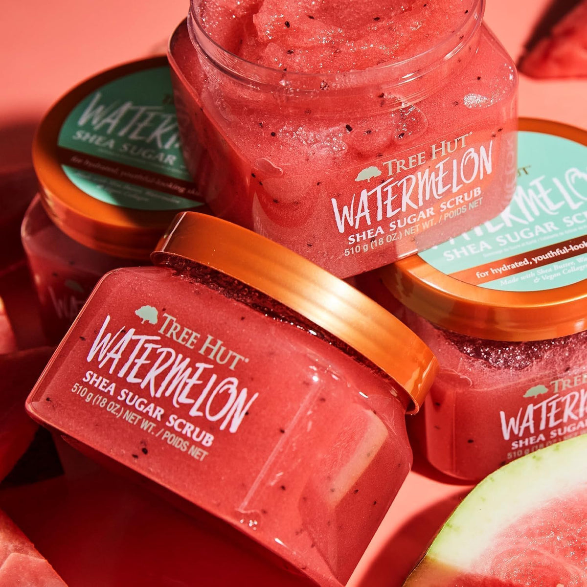 Tree Hut Watermelon Body Scrub, Exfoliating Sugar Scrub, Vegan, 18 Oz - Image 6