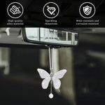 Crystal car hanging decoration hanging on a vehicle rear view mirror