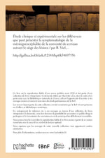 French Edition Étude Clinique Et Expérimentale paperback back cover and spine details