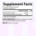 Micro Ingredients NAC with NAD+ daily serving size guide