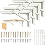20 Inch Folding Table Hinge, 2Pcs Collapsible Shelf Brackets for Foldable Shelf, Wall Mounted Space-Saving Folding Table Brackets - Image 12