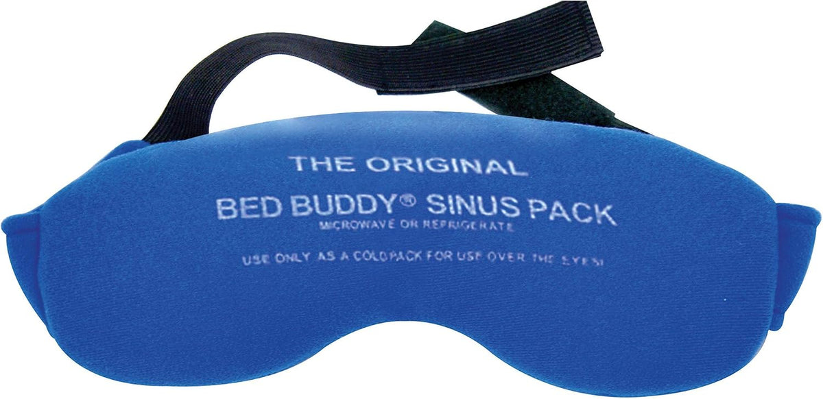 Carex Bed Buddy Sinus Headache Relief Mask shown with adjustable strap