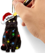 Black Cat Christmas Ornament - Fun Holiday Decoration for Kitten Owners - Festive Tree Ornament with Black Cat in a Christmas Tree Design - Image 15