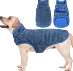 Thick skin friendly purple dog winter clothes for medium dogs.