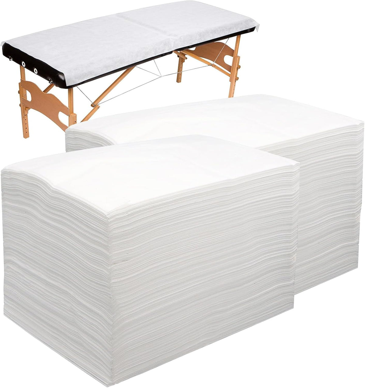 100pcs Massage Table Sheets, Disposable Bed Sheets Soft Non woven Fabric Spa Bed Sheets Breathable For Massage Beauty Salon Eyelash Wax Tattoo Bed Covers, 31" x 71" Pink - Image 10