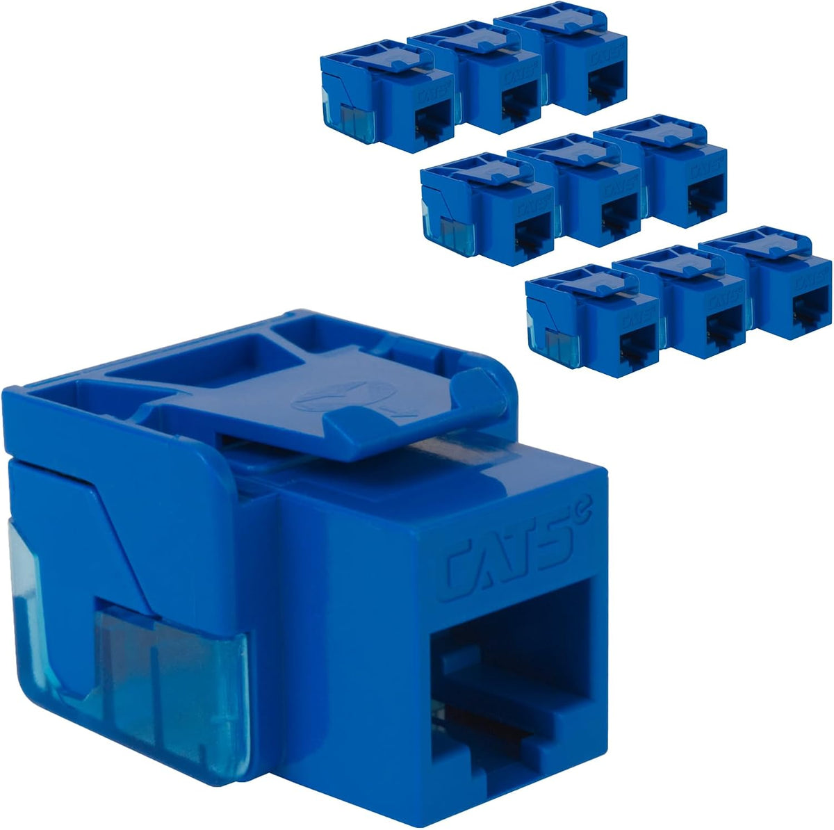 ICC CAT5e Keystone Jack with Inline IDC No Pair Split Wiring (Easier Termination) UL Listed PoE++ TAA VoIP Compliant for Wall Plate or Patch Panel, Works with JackEasy Termination Tool, Red - Image 12