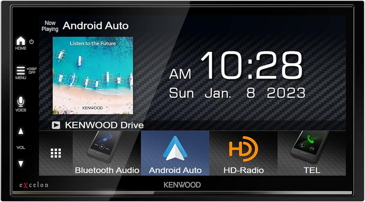 KENWOOD DMX809S eXcelon graphic equalizer audio tuning screen