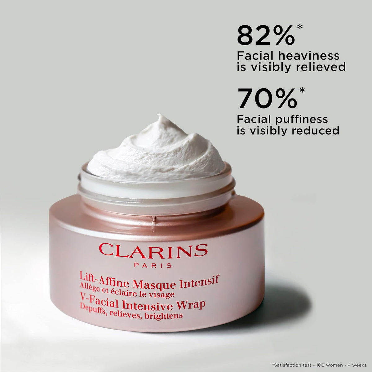 Clarins V-Facial Intensive Wrap Face Mask packaging and box details