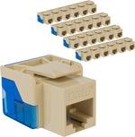 ICC CAT5e Keystone Jack with Inline IDC No Pair Split Wiring (Easier Termination) UL Listed PoE++ TAA VoIP Compliant for Wall Plate or Patch Panel, Works with JackEasy Termination Tool, Red - Image 13