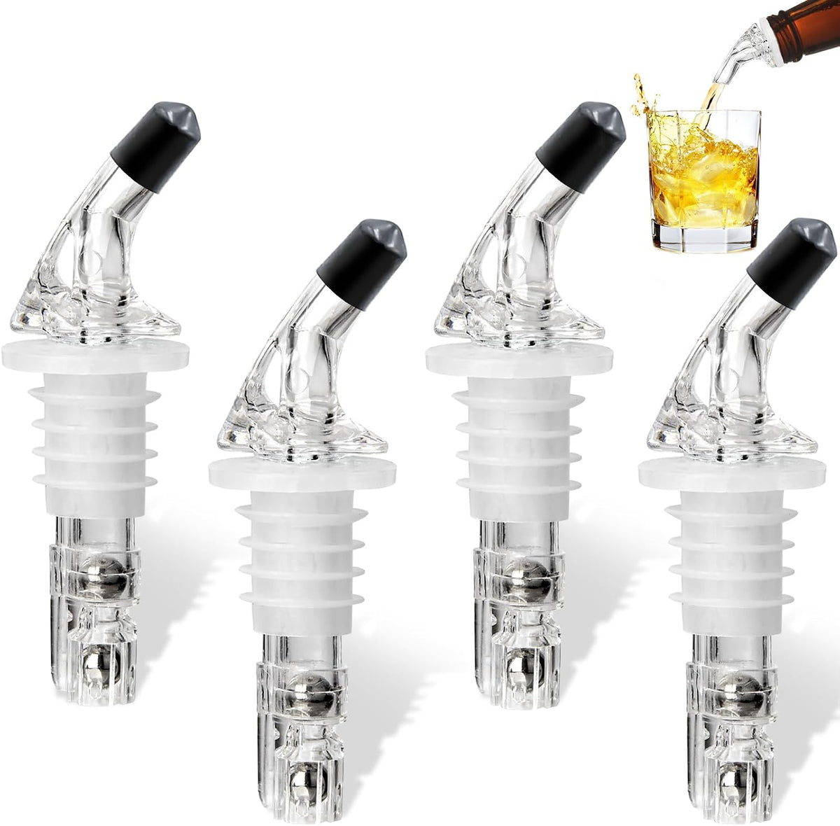 Automatic Measured Bottle Pourer - Quick Shot Spirit Measure Pourer Drinks Wine Cocktail Dispenser Home Bar Tools - 1oz/30ml (4 pack) - Image 12