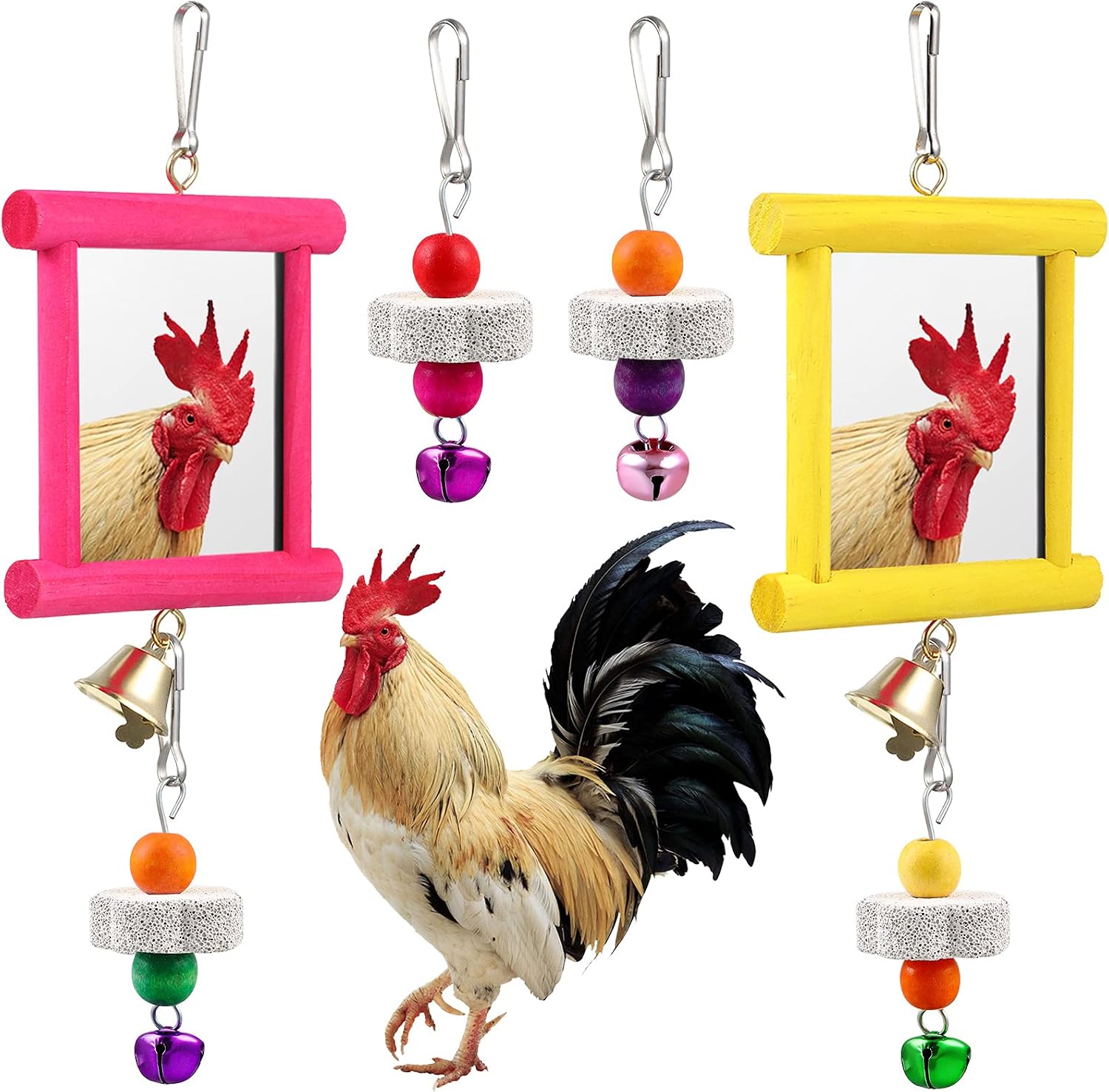 Sumind chicken mirror toys front view interactive coop entertainment