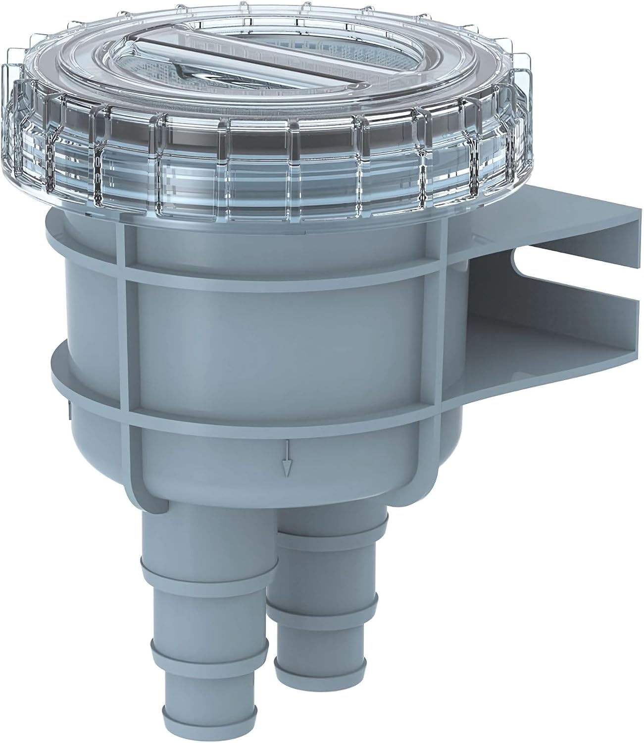 Seaflo marine water strainer front view boat intake filter