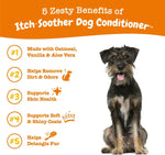 Zesty Paws dog conditioner oatmeal and aloe vera ingredients
