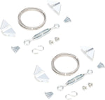 Dreamxiang anti sag gate kit front view of steel hardware components