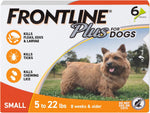 FRONTLINE Plus Flea & Tick Spot Treatment for Small Breed Dogs 5-22 lbs. (Orange) Count of 3 - Image 9