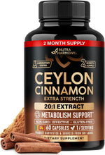 Ceylon Cinnamon Capsules - Energy Heart & Metabolism Support - 120 Capsules | Pure Natural Cinnamon Supplement for Men & Women - Extra Strenght 20:1 Extract - GMO & Gluten-Free - 4-Month Supply - Image 9