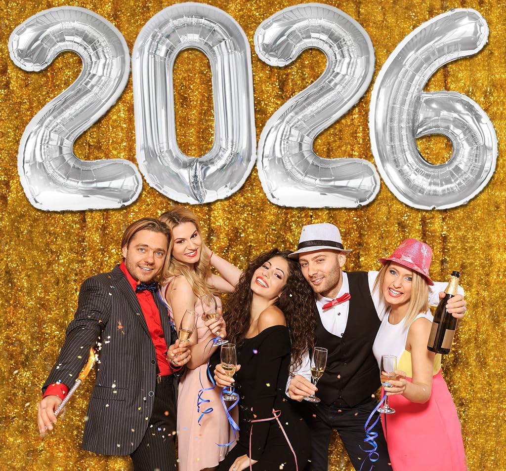 IWERP graduation party decorations featuring metallic number foil