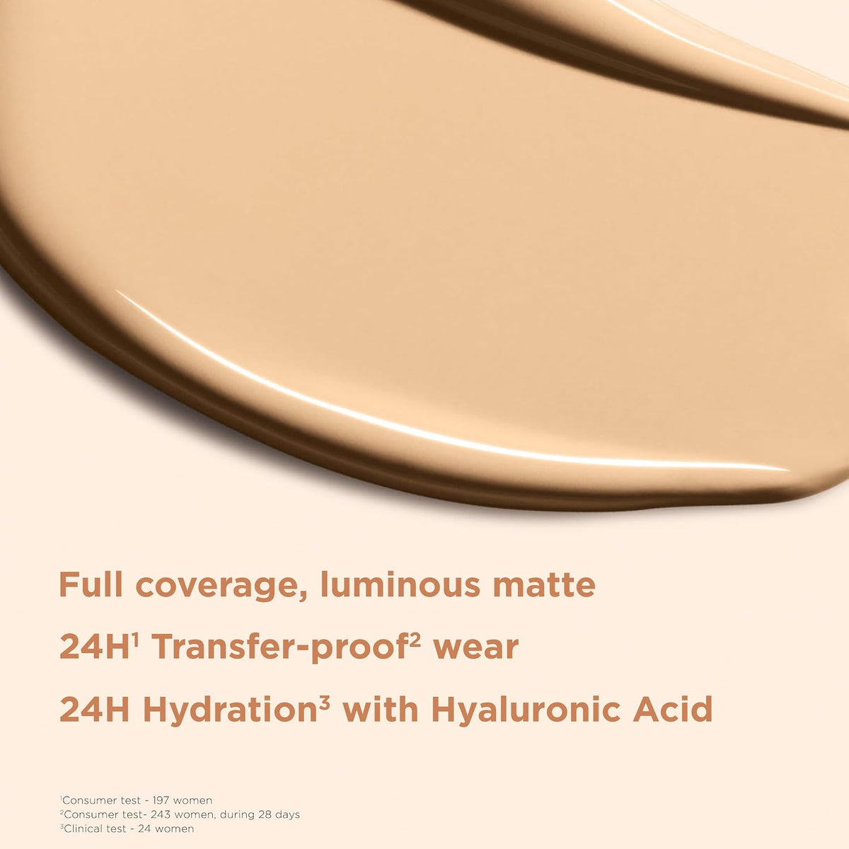 Clarins liquid foundation pump dispenser and cap close-up view