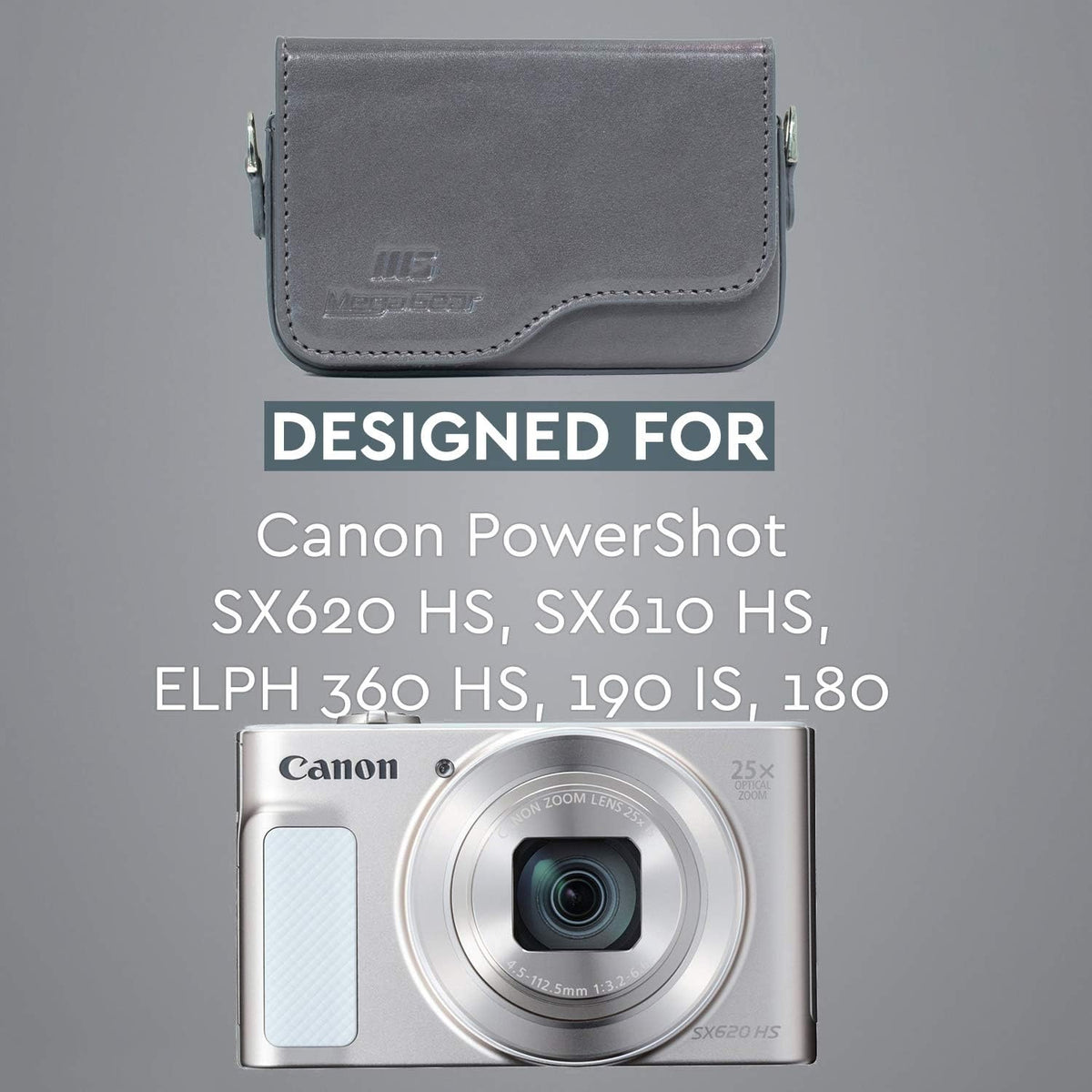 MegaGear protective camera case side profile