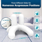 Dr. Berg massage tool being used for neck relief