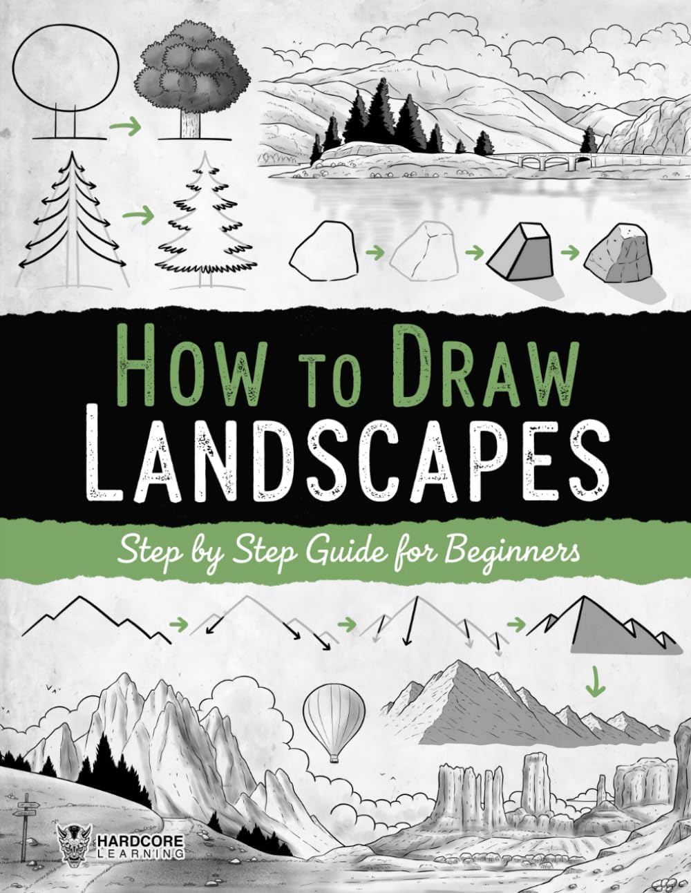 How to Draw Landscapes: Step-by-Step Guide for Beginners, Draw Nature Easily with Line Art and Shadows - Image 1