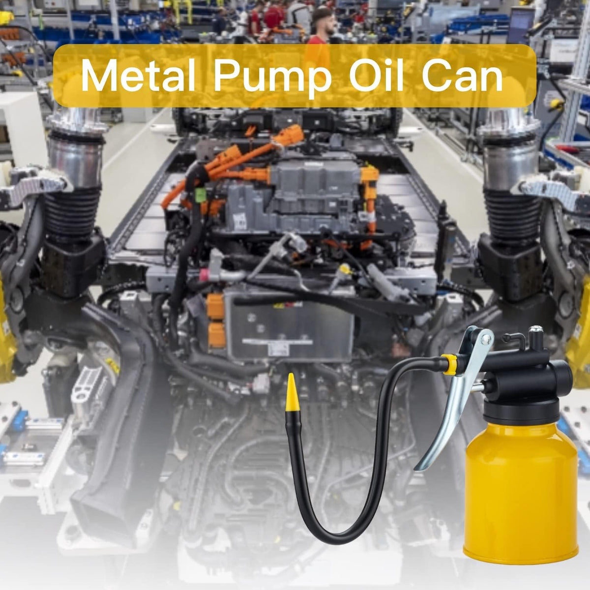 USUNRISE metal oil can side angle view