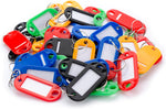 Barska 50-pack key tags layout on flat surface.