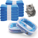Astrallgn cat litter refill bags 10 pack front view blue odor control liners