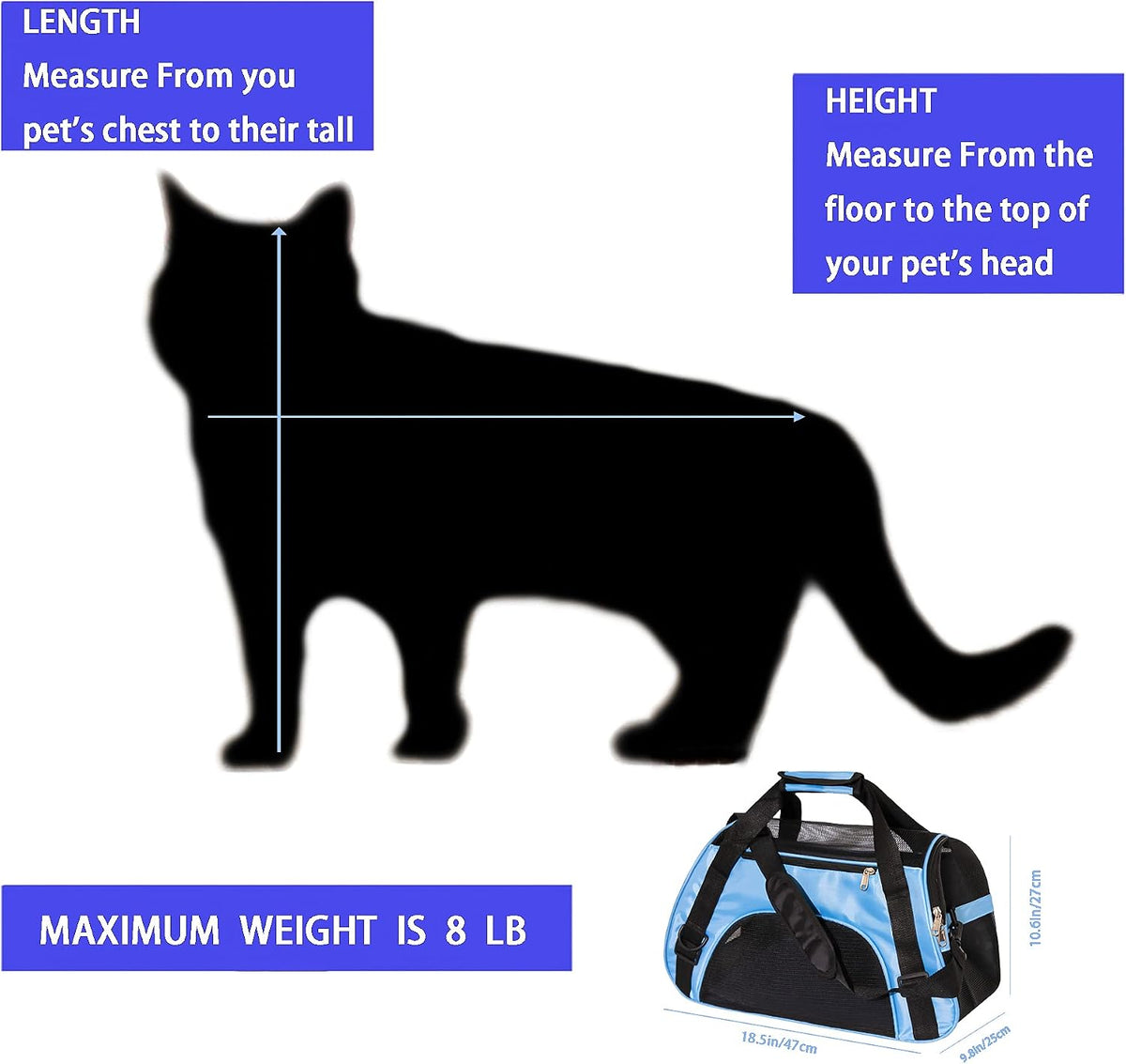 MuchL small animal carrier reflective safety strips