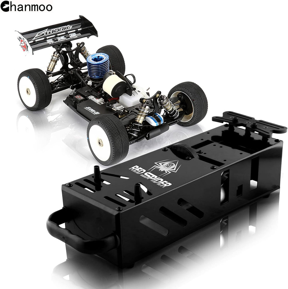 Chanmoo RC nitro engine starter box side profile
