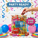 Bulk candy mix assortment showing gummy bears and sour treats
