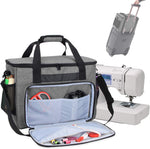 Teamoy sewing machine organizer filled with accessories and tools