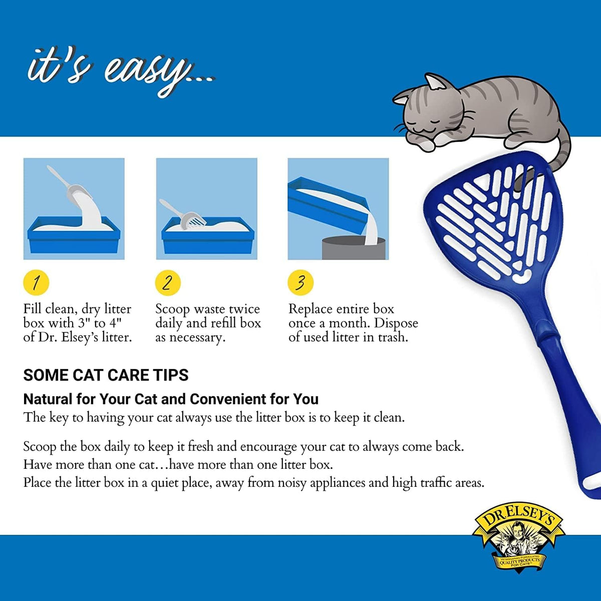 Dr. Elsey's Ultra UnScented Clumping Clay Cat Litter 40 lb. Bag - Image 2