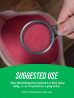 BulkSupplements cranberry powder in a glass of water
