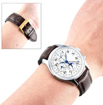 BINLUN Leather Watch Band 14mm 16mm 18mm 19mm 20mm 21mm 22mm Quick Release Premium Oil Wax Leather and Breathable Silicone Hybrid Watch Bands Replacement Strap for Men Women - Image 10