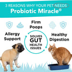 Nusentia pet probiotics for dog diarrhea relief packaging