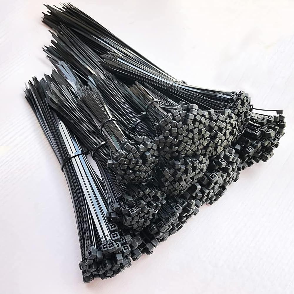 PLWCAMI 1000 pack zip ties displayed in bulk