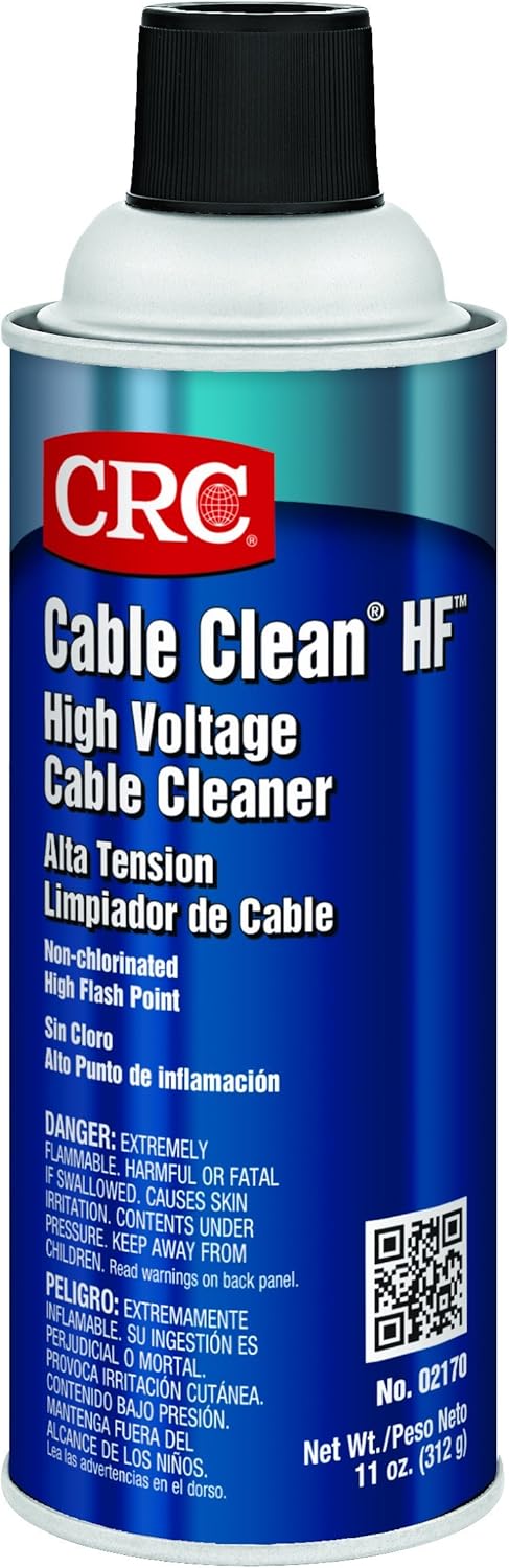 Crc Cable Clean Hf High Voltage Cleaner 02170 – 11 Wt Oz., Aerosol Cleaner For Cable Splicing And Terminating (Pack of 1) - Image 1