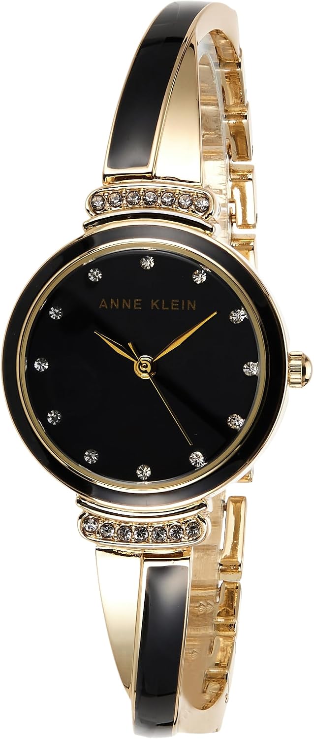 Anne Klein adjustable X shaped bangle bracelet with jewelry clasp