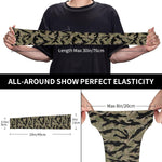 Breathable sports compression sleeve texture close up