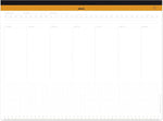 Rhodia undated weekly desk organizer sheet layout detail