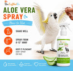 Safe edible aloe vera mist for premium companion bird grooming