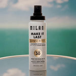 Milani antioxidant rich sunscreen face mist lifestyle angle view